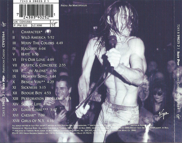 Iggy Pop ‎ American Caesar 0121