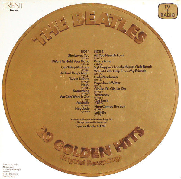 Beatles, The ‎– 20 Golden Hits